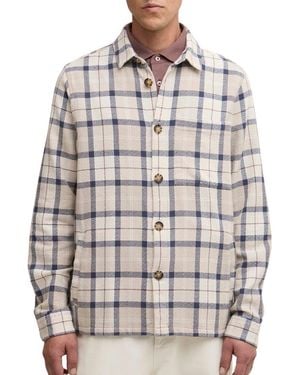 Barbour Vennel Texture Tartan Overshirt - Gray