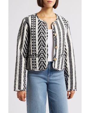 Sanctuary Coco Geo Quilted Jacket - Black