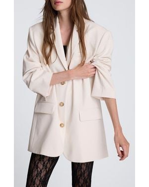 Kenneth Cole Luxe Twill Jacket - Natural