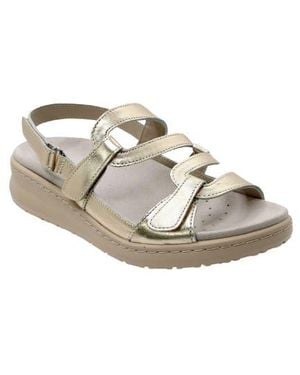 David Tate Femme Wedge Sandal - Metallic
