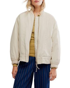 Free People Jax Bomber Jacket - Blue