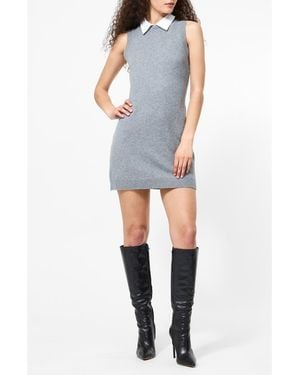 French Connection Vhari Sleeveless Mini Sweater Dress - Blue