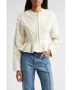 Ulla Johnson Rosalind Cotton Peplum Jacket - White