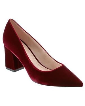 Marc Fisher Zala Block Heel Pump - Red