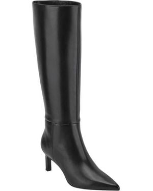Marc Fisher Eva Pointed Toe Dress Boots - Black