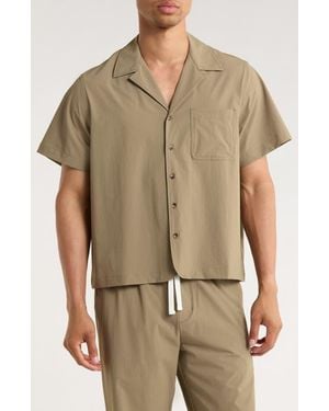 RIZORT Tim Stretch Nylon Camp Shirt - Natural