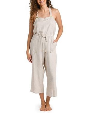 La Blanca Delphine Cover-Up Jumpsuit - Natural