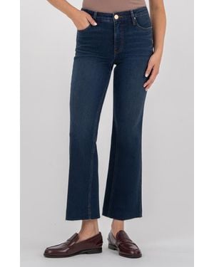 Kut From The Kloth Kelsey Raw Hem Kick Flare Jeans - Blue