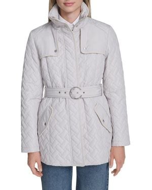 Cole Haan Signature Quilted Coat - Gray