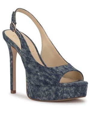 Jessica Simpson Sibilla Slingback Platform Sandal - Blue