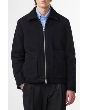 NN07 Gael 8267 Wool Blend Shirt Jacket - Black
