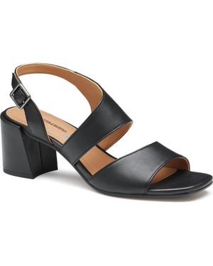 Johnston & Murphy Everly Asymmetric Slingback Sandal - Black