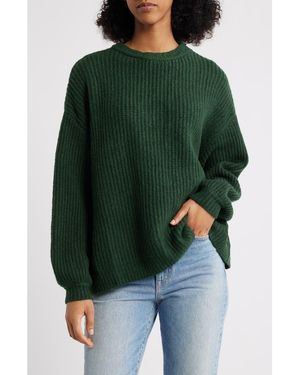 PacSun Alexia Oversize Rib Sweater - Green