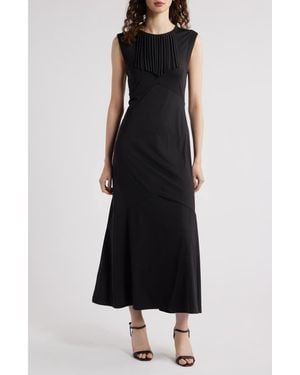 Du Paradis Bluebell Western Fringe Detail Maxi Dress - Black