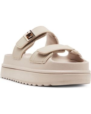 Steve Madden Bigschmona Platform Sandal - Metallic