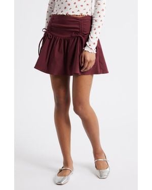 BP. Cinched Miniskirt - Red