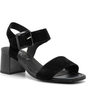 Ara Bethel Block Heel Sandal - Black