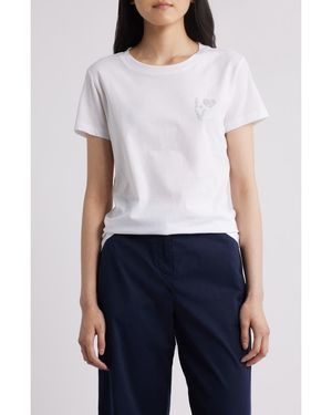 BOSS Crystal Cotton T-Shirt - White