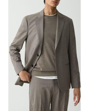 Theory Clinton Travel Motion Wool Blend Blazer - Gray