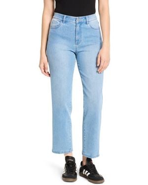 NIC+ZOE Recess Straight Ankle Jeans - Blue
