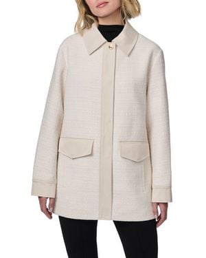Bernardo Tweed Shirt Jacket - Natural