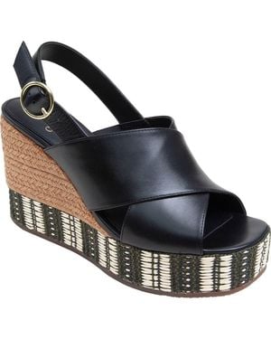 Linea Paolo Valery Wedge Sandal - Blue