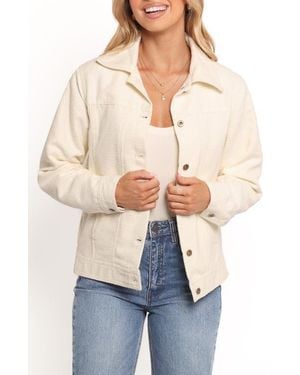 Petal & Pup Sandy Bouclé Jacket - Natural