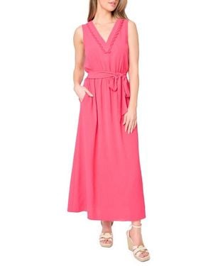 Gibsonlook Bella Tie Waist Maxi Dress - Pink