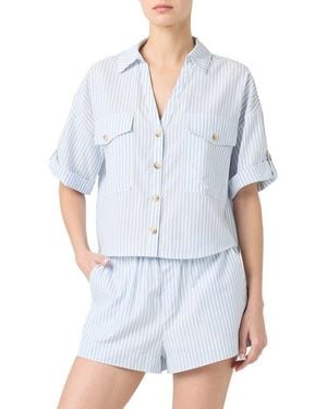 Blank NYC Crop Shirt - White