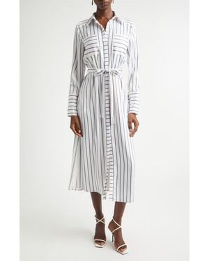 Ramy Brook Miriam Long Sleeve Shirtdress - White