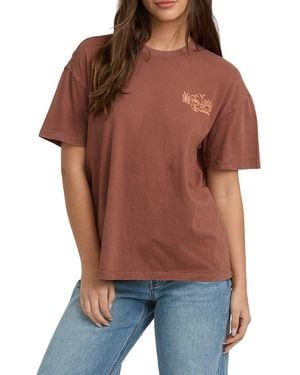 Billabong Fresh Glance Cotton Graphic T-Shirt - Brown