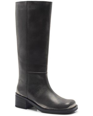 Free People Dana Knee High Riding Boot - Black