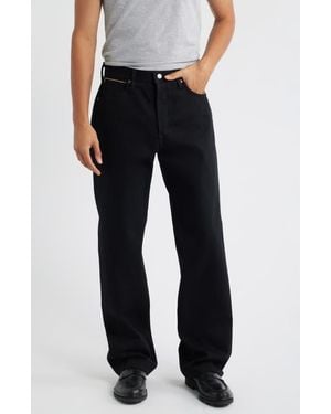 Edwin Wide Straight Leg Selvedge Jeans - Black