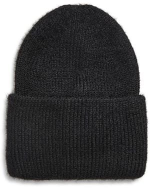 Tasha Cuffed Knit Beanie - Black