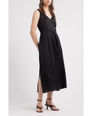 Nordstrom Sleeveless Midi Dress - Black