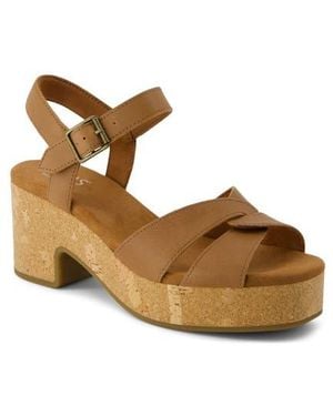 TOMS Isla Platform Sandal - Brown