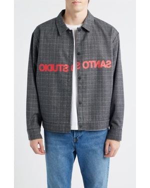 Saint Studio Reverse Typeface Jacket - Gray