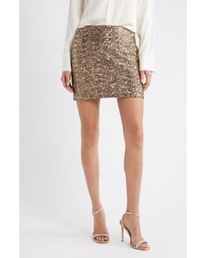 Open Edit Sequin Miniskirt - Multicolor