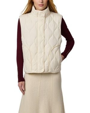 Bernardo Beekman Quilted Puffer Vest - Natural