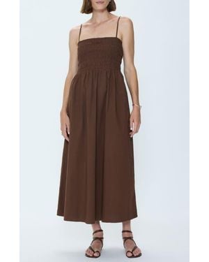 Pistola Bianca Maxi Sundress - Brown