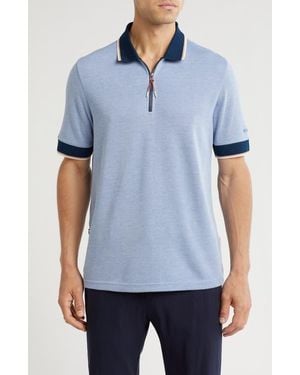 SealSkinz Eastgate Quarter Zip Polo - Blue