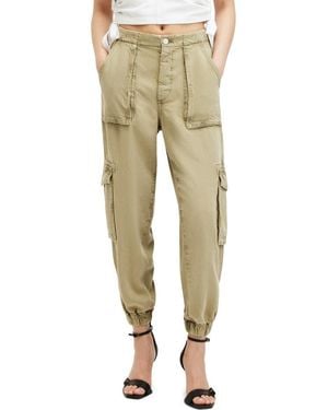 AllSaints Frieda Twill Cargo Sweatpants - Natural