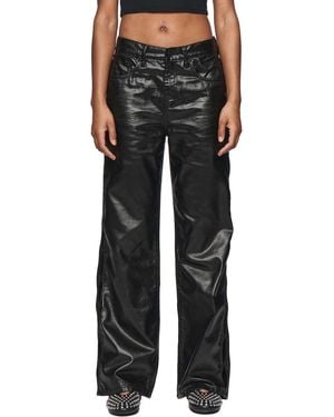PURPLE BRAND/Side Cut Out Buckshot ワイドレッグ ジーンズ Wide Side Cut Out Buckshot – PURPLE BRAND