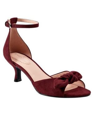 Bandolino Andora Ankle Strap Kitten Heel Sandal - Red