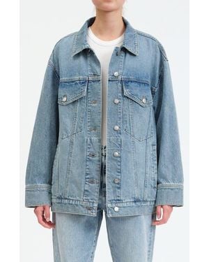 DAZE Beau Denim Trucker Jacket - Blue