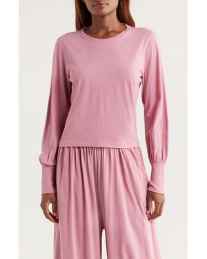 Lunya Organic Pima Cotton Lounge T-Shirt - Pink
