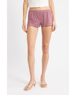 Bella Venice Stripe Shorts - Pink