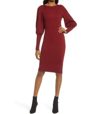 French Connection Joss Knit Midi Dress - Red