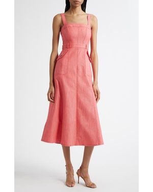 Cinq À Sept Malani A-Line Dress - Red