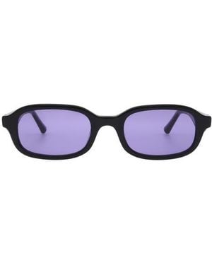 Florence By Mills 49Mm Rectangular Sunglasses - Blue